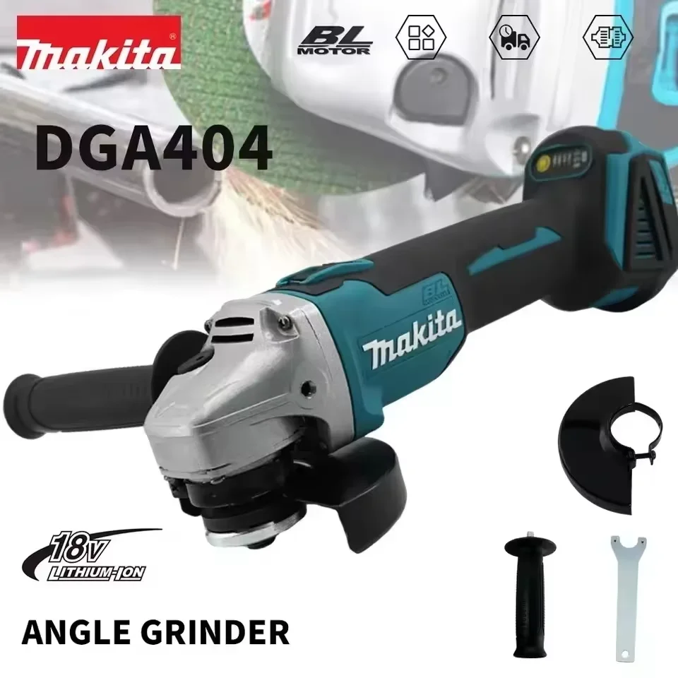 original-makita-dga404-125mm-4-speed-brushless-angle-grinder-18v-lxt-cordless-power-tool-for-construction-and-metal-fabrication