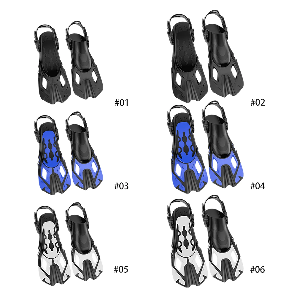 Sirip Snorkel, Sirip Renang, Sepatu Selam Open Heel, Anti Selip, Ukuran Travel, Sirip Renang untuk Snorkeling, Menyelam, dan Berenang