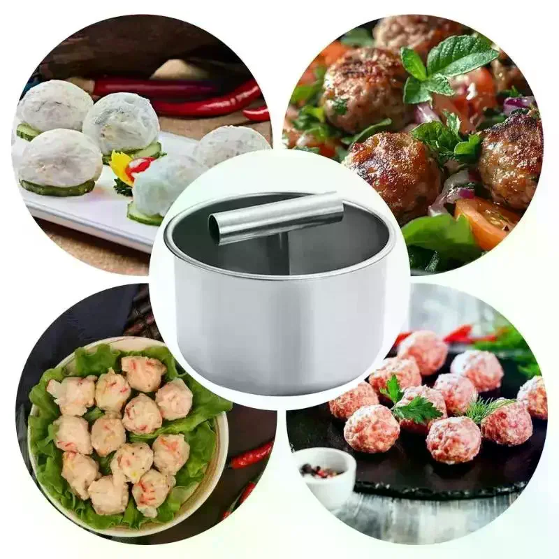 Press Meatball Maker Stainless Steel Meatball Maker Meat Balls Manual Multi-functional Maker Tool Household Kitchen Manual Mold