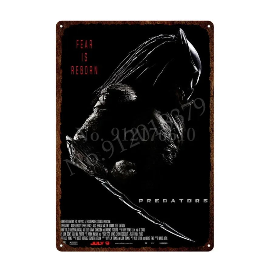 ملصق فيلم عتيق ، ملصق حائط قصدير ، طبق قصدير ، طراز عتيق ، لتزيين الغرفة ، مقاس 20 × 30 سم ، 30 × 40 سم