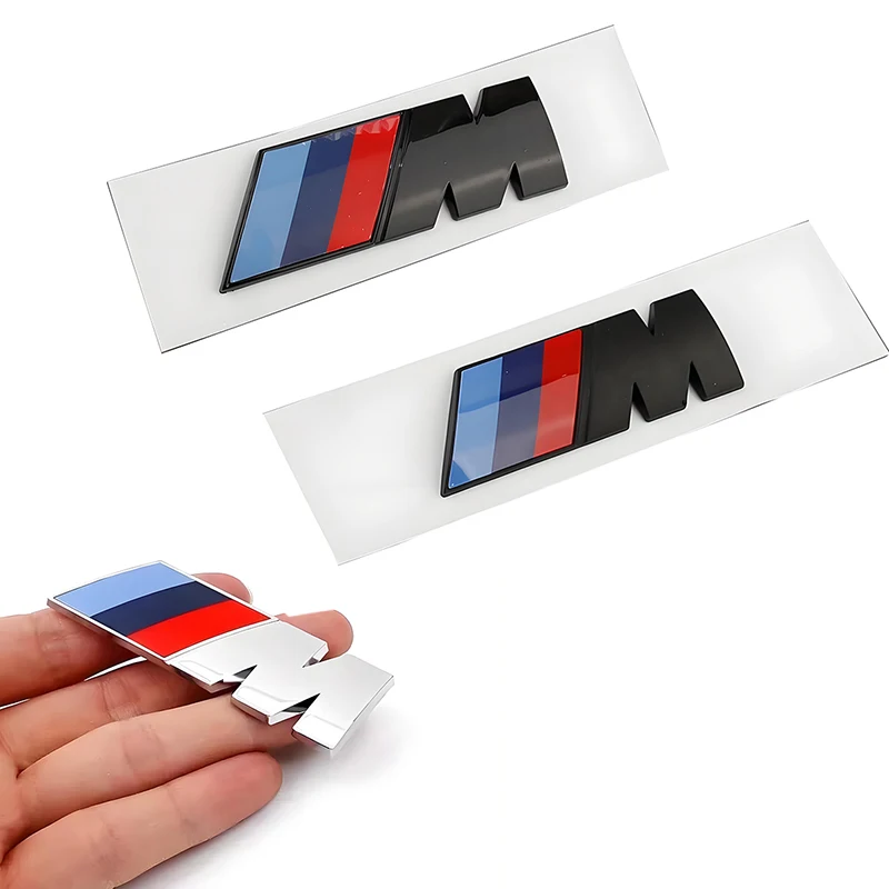 45mm 55mm 73mm 90mm logotipo do carro m fender emblema lateral tronco traseiro crachá adesivo acessórios para bmw m3 m5 m6 x3 e46 e90 f30 g20 e36