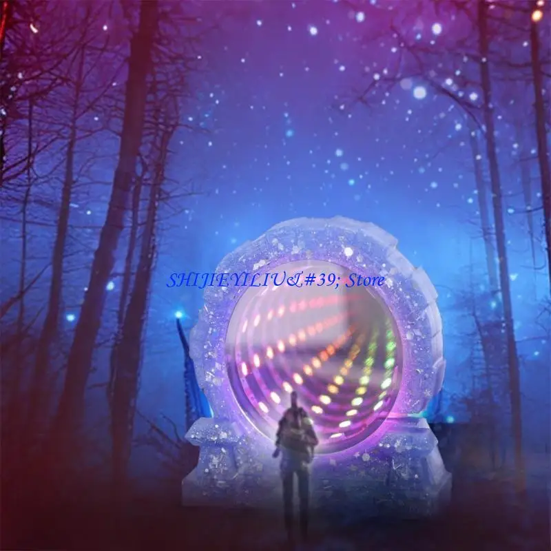 E21F Silicone Mould Abyssal Mirror Artifacts Decoration Altar Ornament Resin Mold Handmade Resin Craft Mold Epoxy Mold
