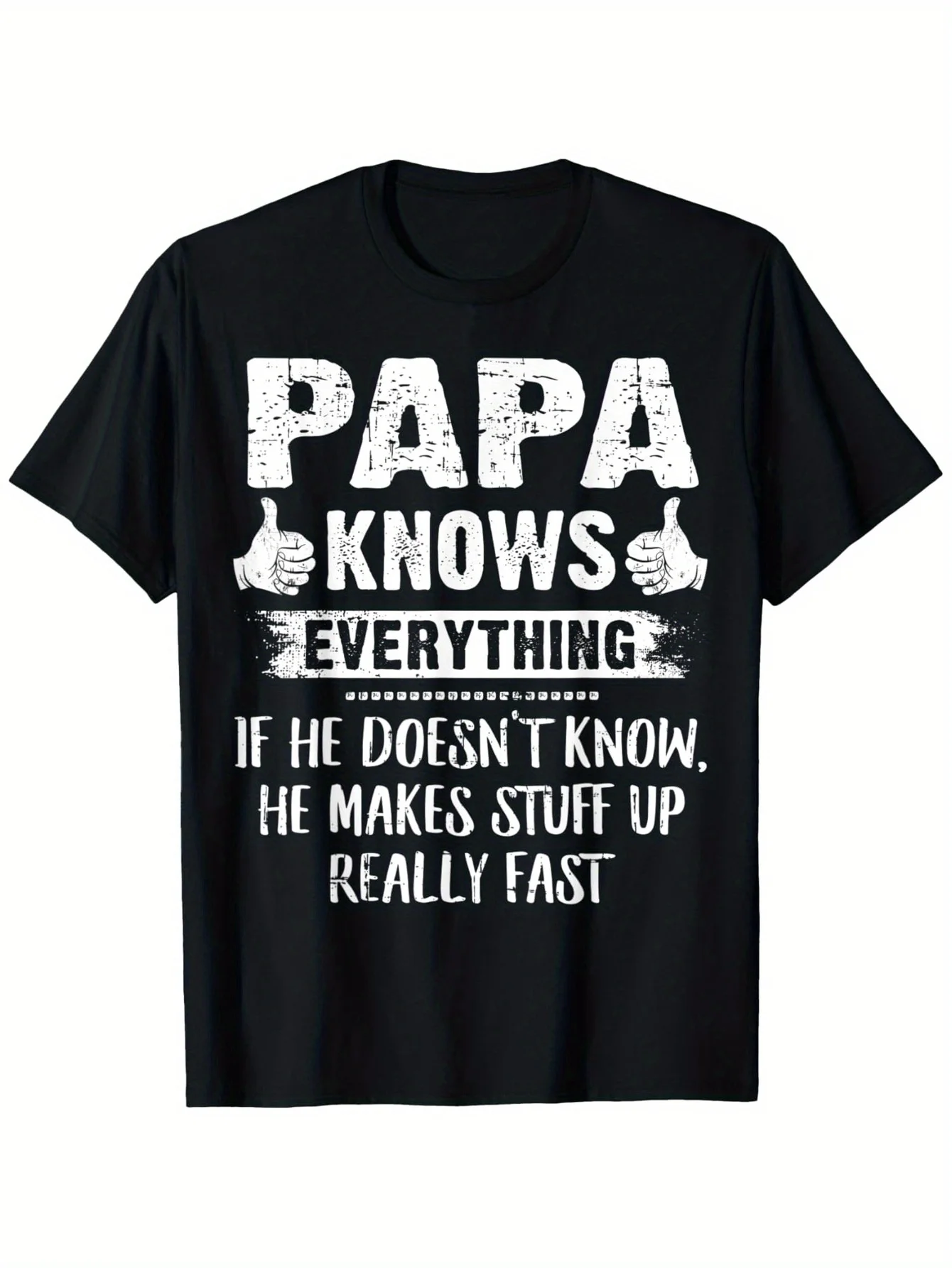 

Футболка «Папа знает все» — 100% хлопок, футболка в подарок на День отца/Рождество