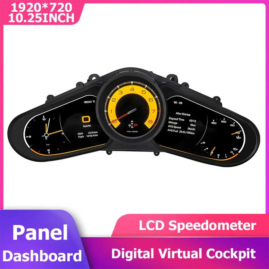 

LCD Speedometer Screen Panel For Porsche Cayenne 2010-2015 Digital Virtual Cockpit Multifunctional Instrument Cluster Dashboard