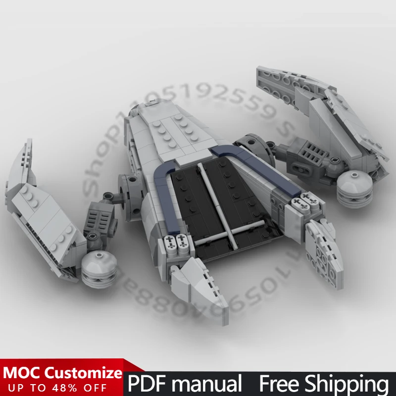

524 PCS Minifigure Scale Hunter Starfighter MOC Customize Modular Building Block Kids Brick Educational DIY Festival Toy Gift