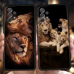 Lion Alpha Male Cub Phone Case for Samsung Galaxy A14 A54 A34 A51 A71 A72 A73 A32 A52 A52S A01 A11 A21S A31 A41 5G Soft Shell