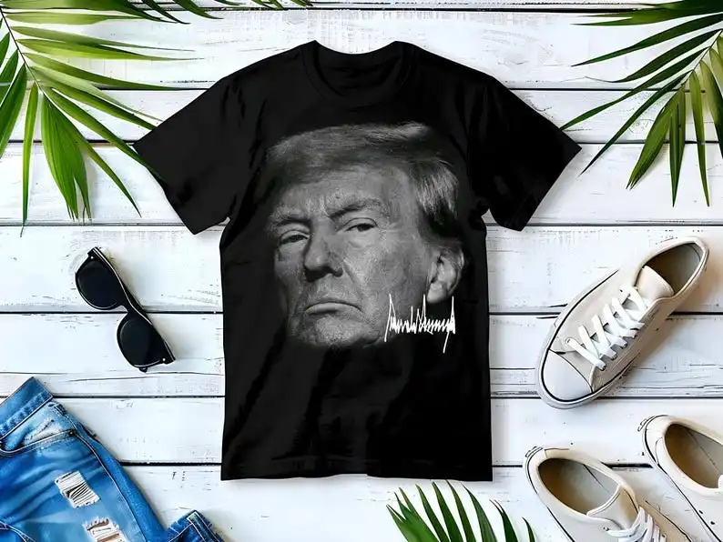 Trump Graphic Tee, Election 2024 Apparel, Oversized T-Shirt, Long Sleeves, and Sweatshirts for Rallies, Events, and Supporters