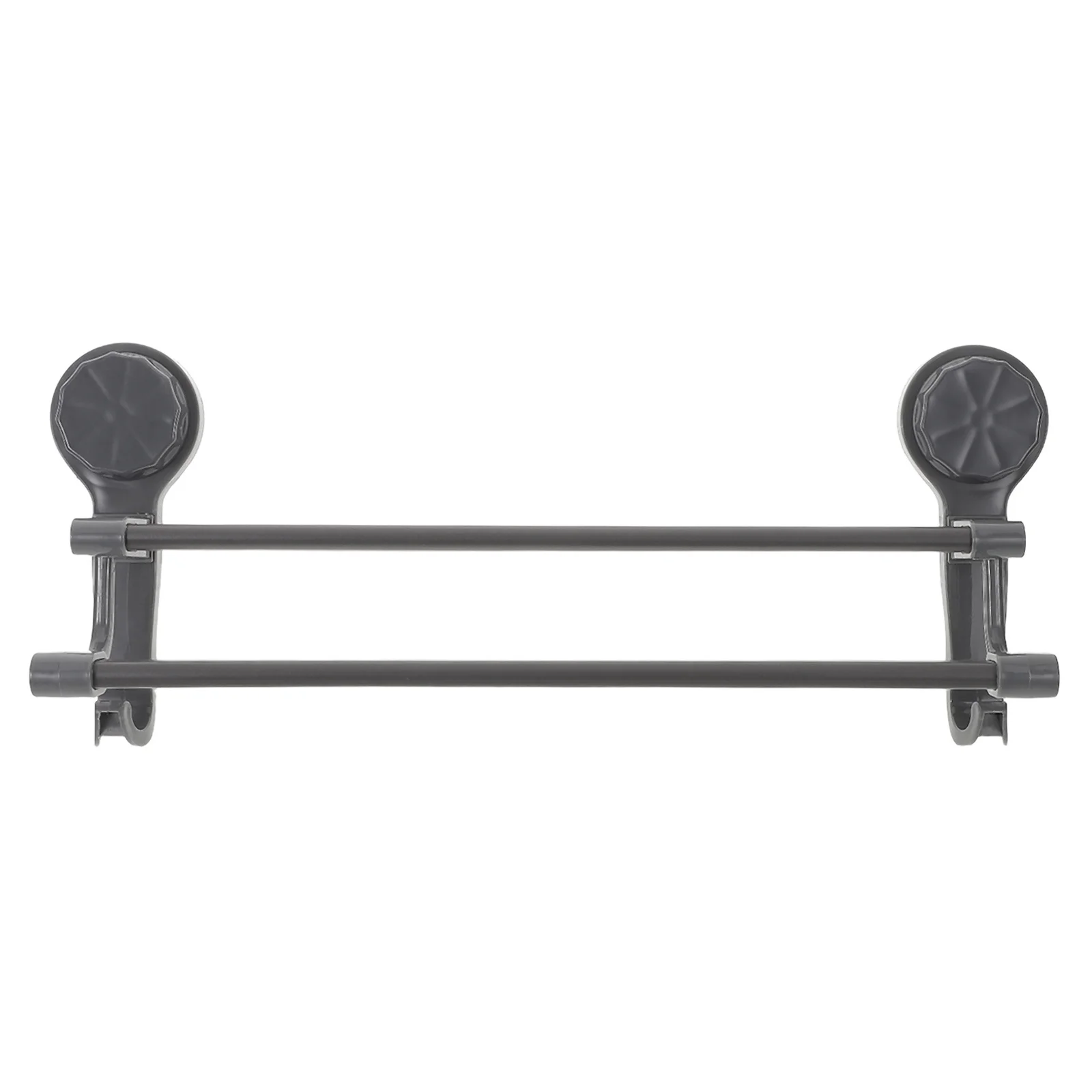 

Double Suction Towel Rack No Drill Installation 40cm Wall Mounted Bathroom Kitchen Bath Towel Holder Organizer