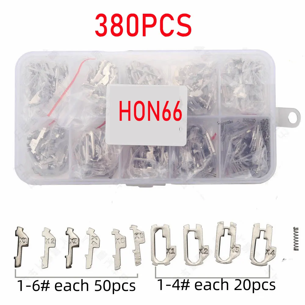 340PCS/380PCS HON66 Lock Reed Auto Lock Repair Accesories Locksmith Tool for Honda Car Lock Reed Brass Material Lock Plate