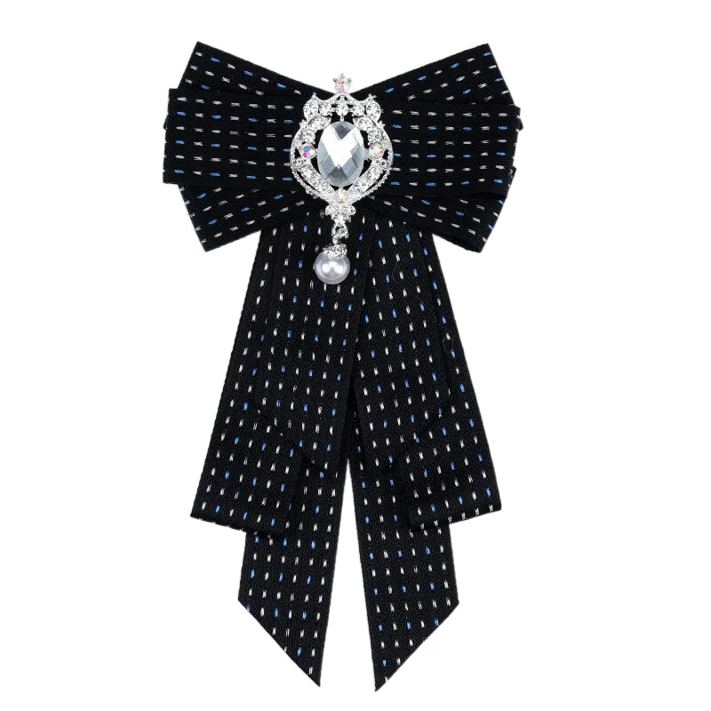Heiße Schule Mädchen Junge Elegante Klassische Retro Große Fliege Krawatte Strass Corsage Bowtie Krawatte Geschenke für Frauen Formale Krawatten – Detail 15