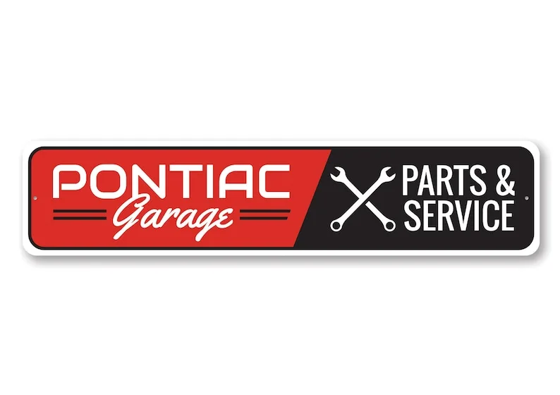 Pontiac Sign, Pontiac Decor, Pontiac Garage, Garage, Car, General Motor Gift, Fast Car Sign, Custom Car Lover Gift