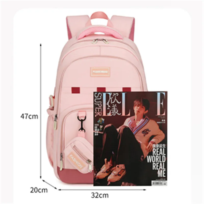 New High School & Middle School Large Capacity Student Backpack Ultra-Light Elementary School Bags Trendy Backpacks Lightweight