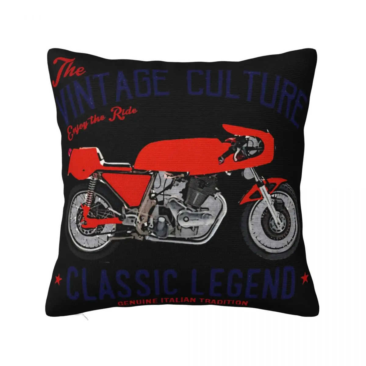 Vintage Italian Motorcycle Laverda Sfc 750 New Cotton Any Logo Breathable Designs 3D Music Pillow Case