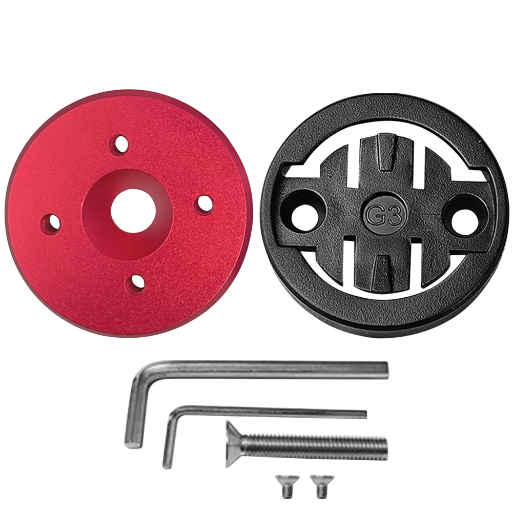 Tempat Komputer Sepeda MTB, Braket Komputer Sepeda Bahan Aluminium Alloy, Tahan Air, Alas Pemasangan Meteran Kode Sepeda untuk Aksesoris Garmin