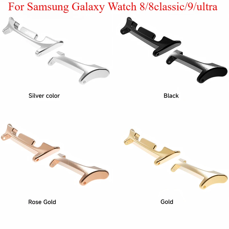 Stainless Steel Connector for Samsung Galaxy Watch 8 Classic 46mm Watchband Adapter for Galaxy Watch 8/9 40mm 44mm Accessories