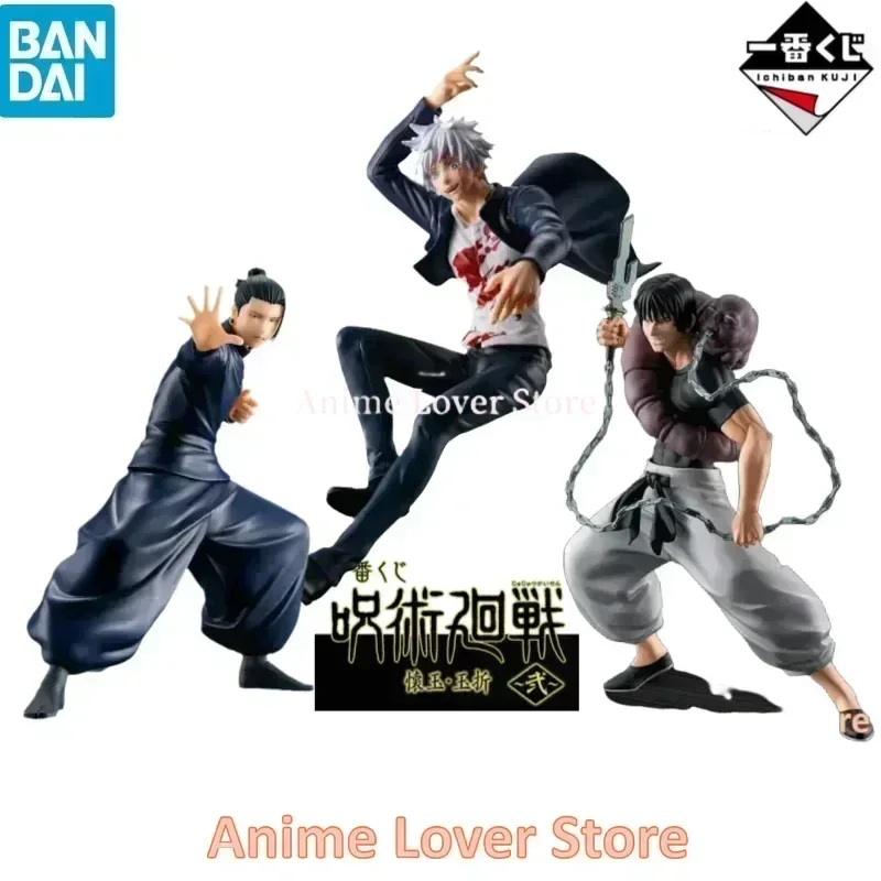 In Stock Bandai Original Ichiban Kuji Jujutsu Kaisen Satoru Gojo Geto Suguru Fushiguro Toji  Anime Figures Toys