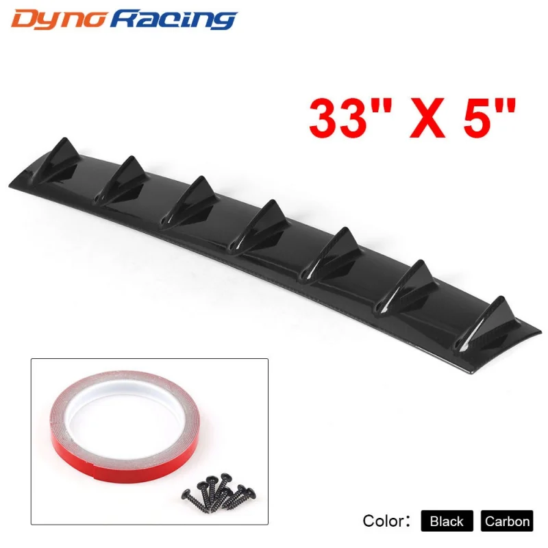 Cross-border hot selling Car Modification Bumper Chassis Flow Deflector Pass Shark Fin Rear Spoiler ABSFlow deflector