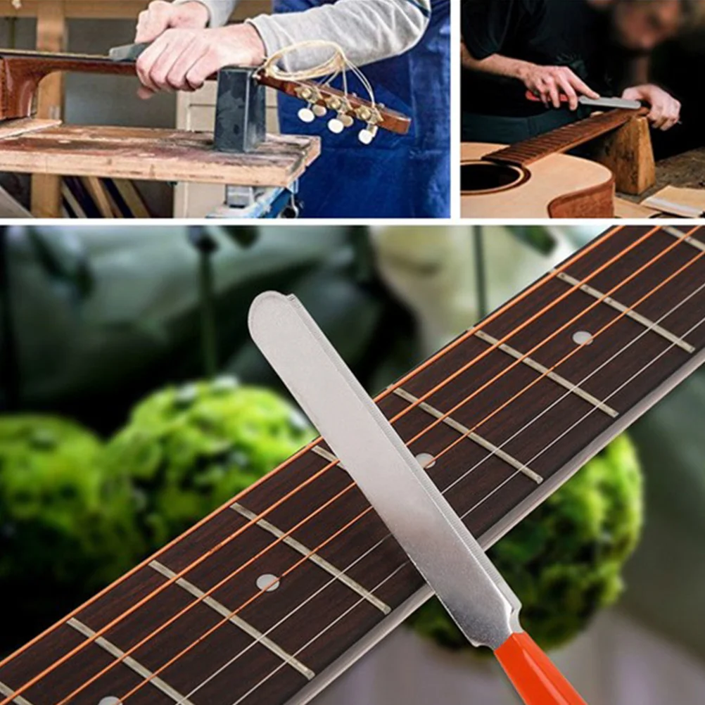 

Guitar Luthier Tool Kit Set Sanding Paper Fingerboard Guard String Spreader Fret Crowning File Leveling Beam Rocker Repair