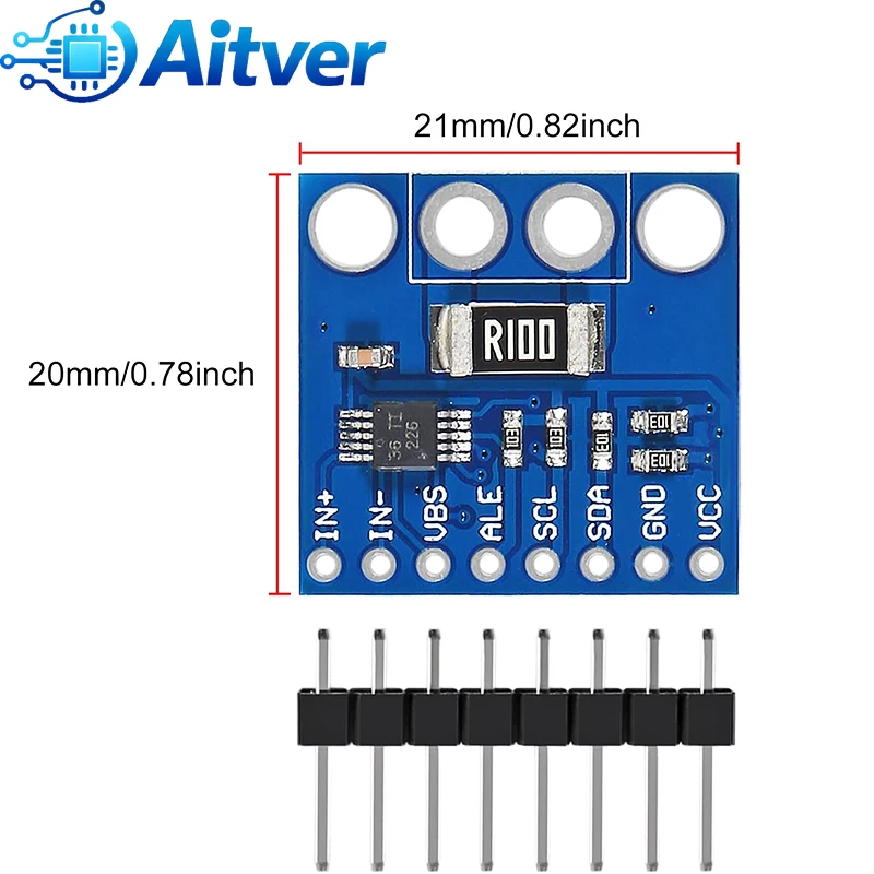 Moduł monitorowania prądu i mocy INA226 I2C Dwukierunkowy czujnik napięcia i prądu do Arduino ESP32 STM32 — zdjęcie produktu 4