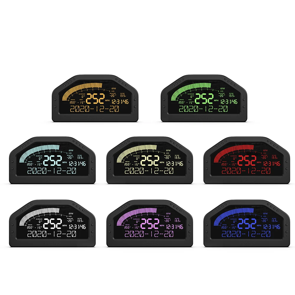 ZMFJH Multifunctional Dashboard Sensor KIT Digital Race Display Bluetooth-compatible LCD Gauge Tachometer Air Fuel Ratio Voltage