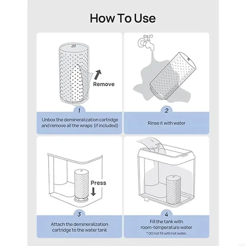 Humidifier Water Care Insert Maintenance Demineralization Cartridge for HM512S 
