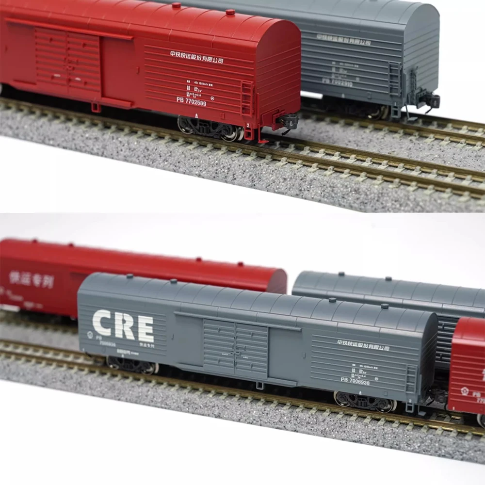 Tipo N 1/160 Simulazione Treno Modello PB Boxcar Trasporto Auto Grigio/rosso Due Opzioni 8 Modelli In Miniatura Carrozza Set Ragazzo Giocattolo Regalo
