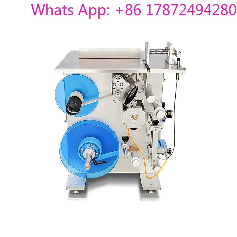 Color Box Toy Box Transparent Label Self-adhesive Semi-automatic Right Angle Seal Anti-counterfeiting Labeling Machine