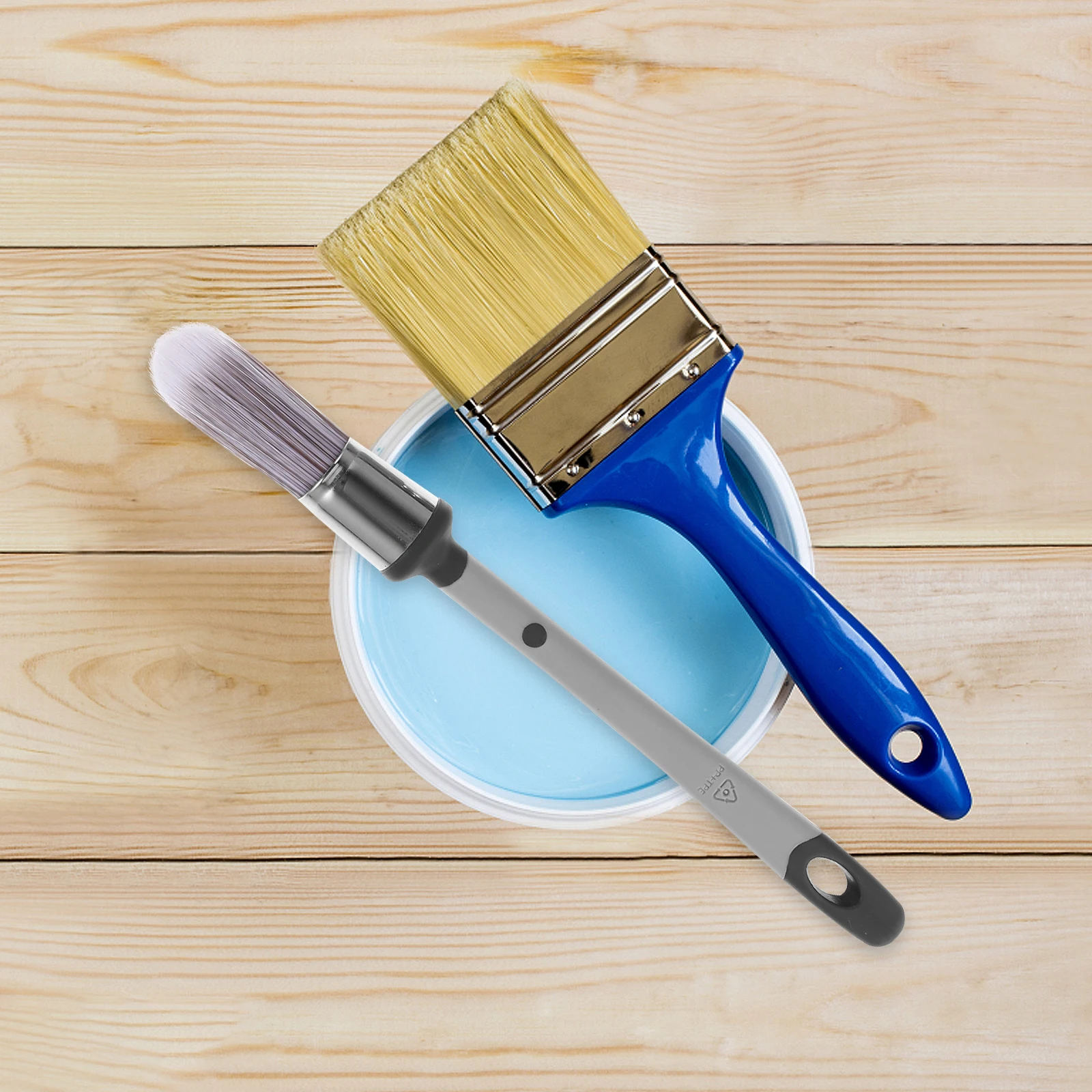 

3Pcs Oil Paint Brushes Multi-Use Soft Bristle Painting Brushes Portable Lightweight Wall Art Painting Tools Home Supply