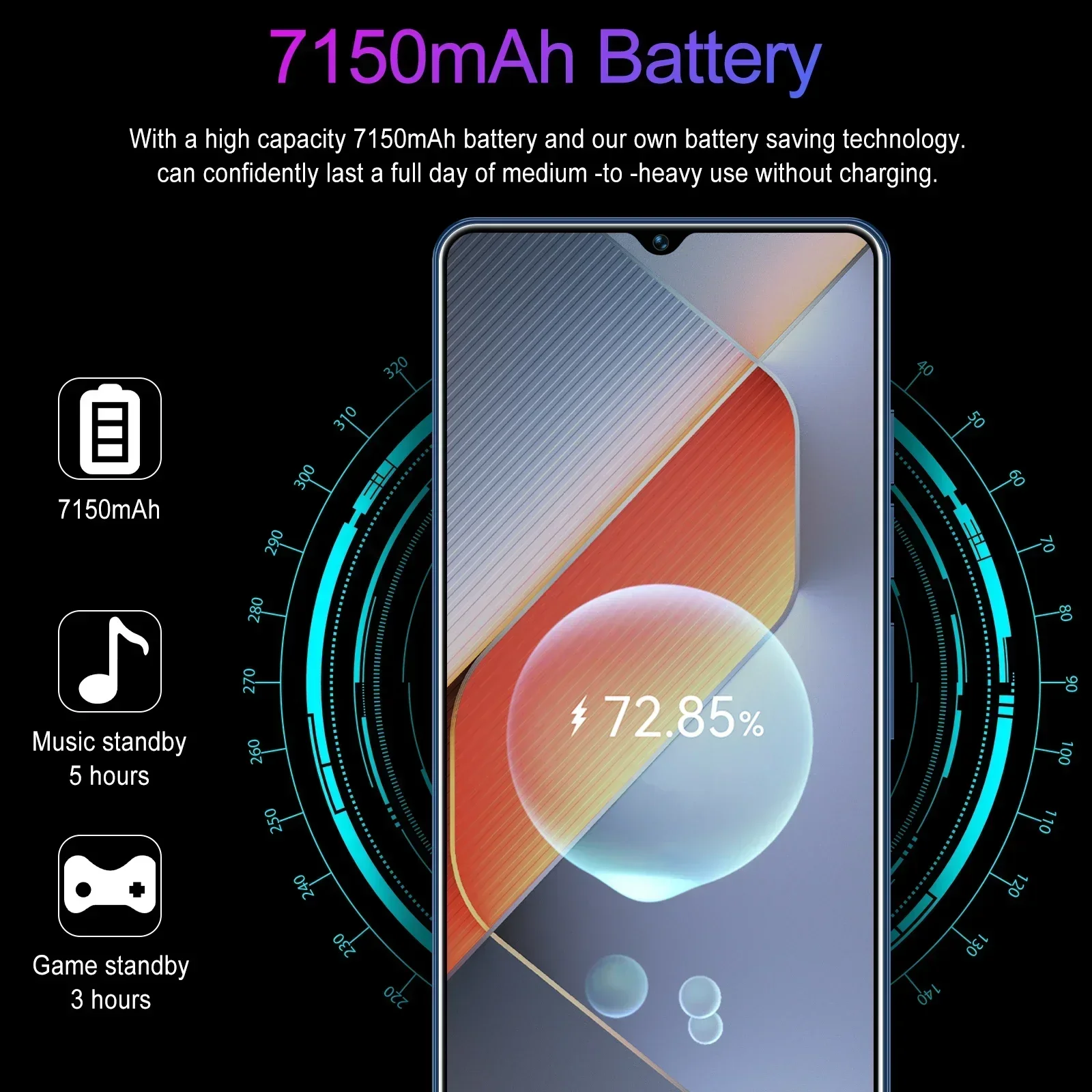 Ponsel pintar GT20 Pro, HP 7.3 inci versi Global 22G + 2TB Snapdragon8 gen3 Android13 50 + 108MP 4G/5G NFC