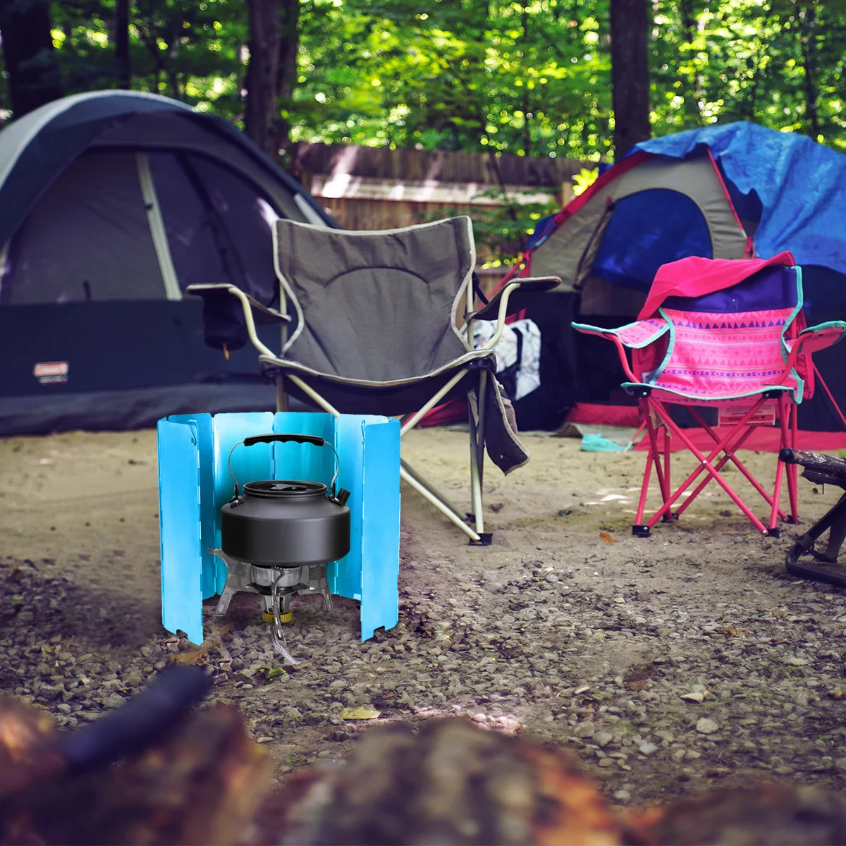 

10 Pcs Camping Stoves Windshield Accessories nace Windscreens Cooking Utensils Silver Outdoor Accessory