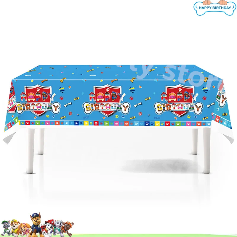 New Paw Patrol Birthday Decoration Balloons Dog Disposable Tableware Tablecloth Straws Cup Plates Baby Shower Party Supplies Toy