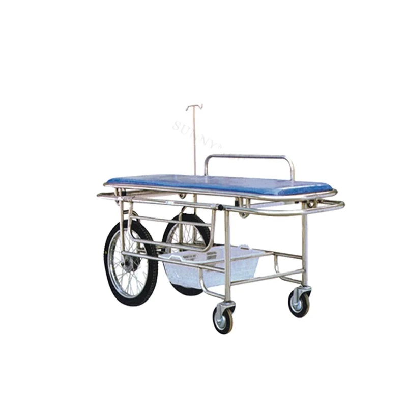 SY-R029 Hospital equipment medical Castors Guangzhou Stainless steel Stretcher