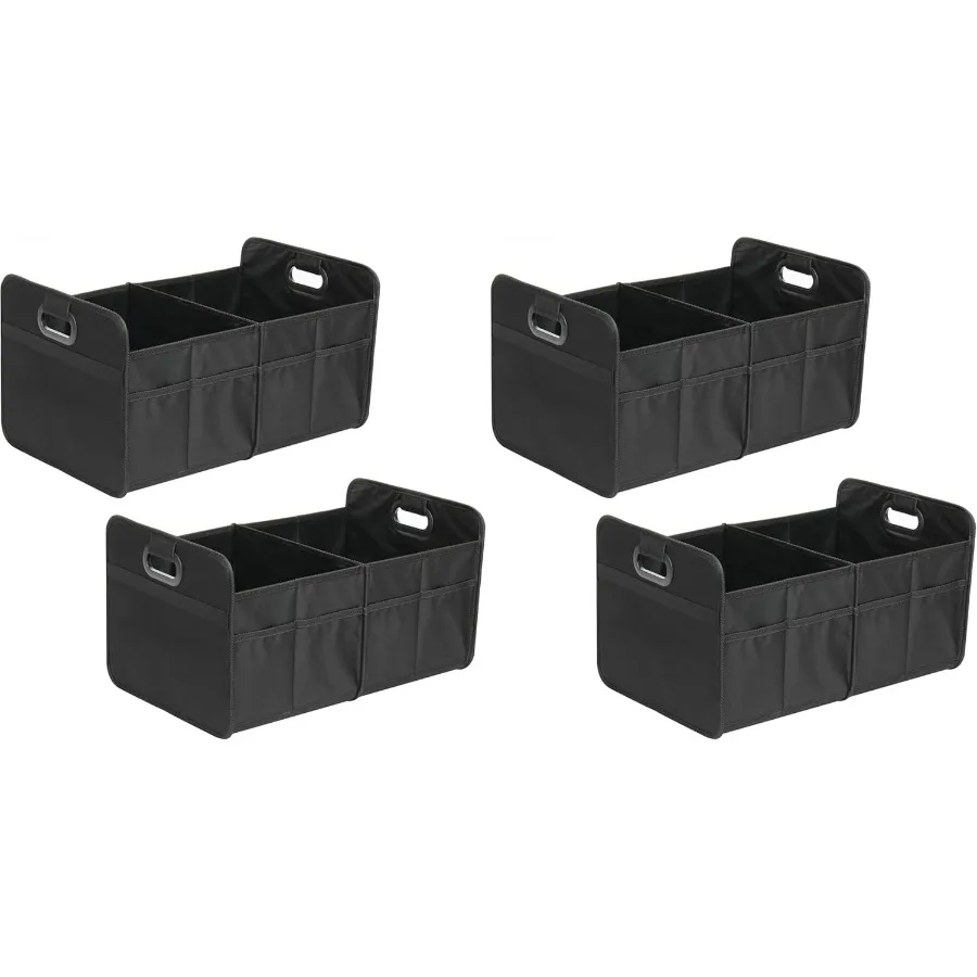 

Органайзер в багажник для автомобиля, внедорожника, грузовика, складной автомобильный ящик для хранения с 2 отделениями, 600D, водонепроницаемый бычий полиэстер, 50 л, дорожный аксессуар