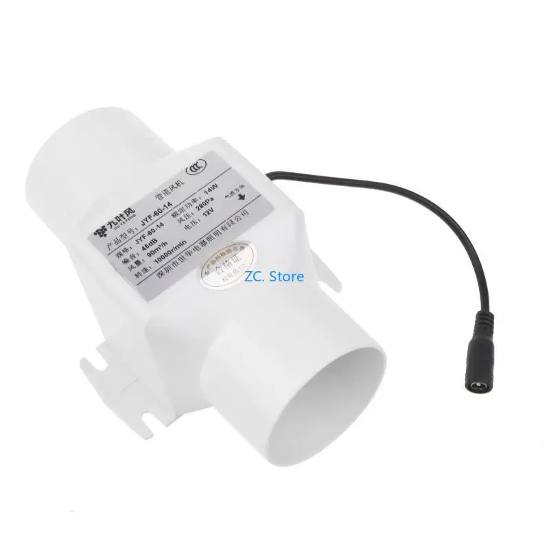 KXRC 60mm Ventilador exaustão com regulação velocidade para ventilação banheiro doméstico