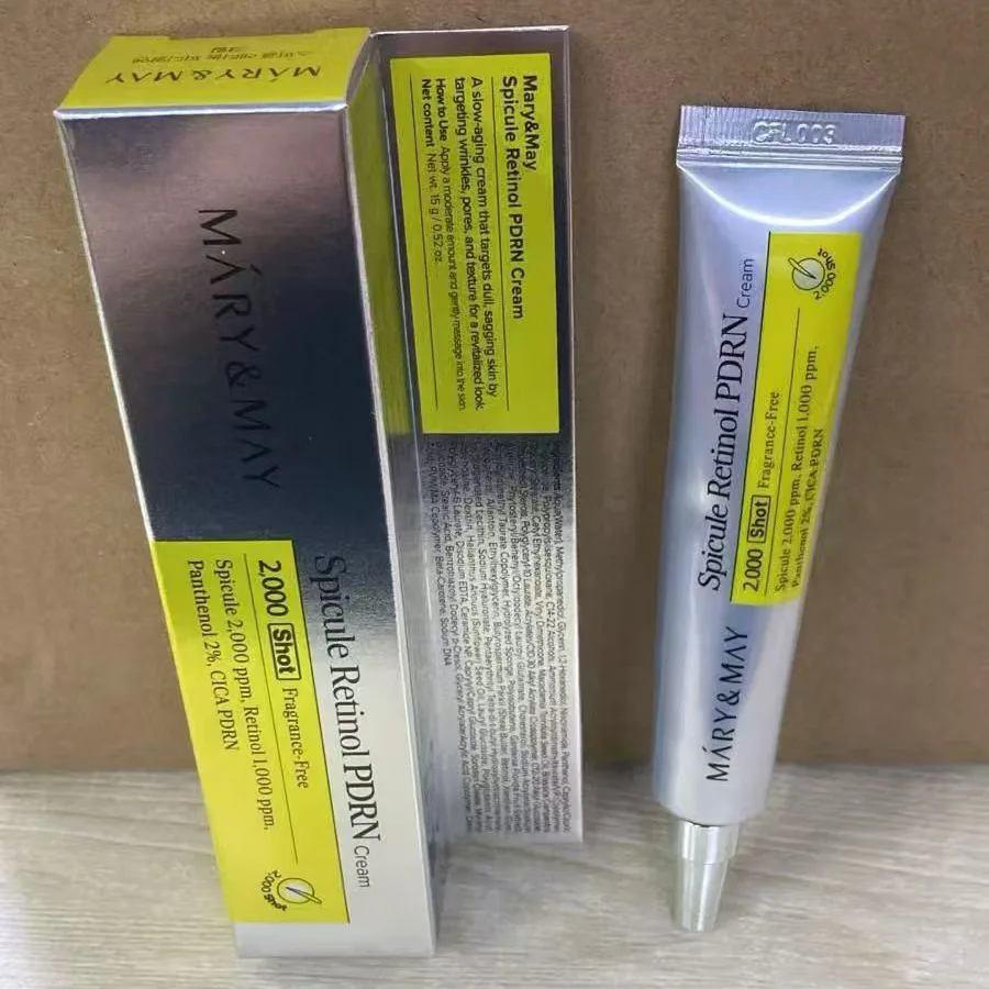 MÁRY&MAY Spicule Collagen & Retinol PDRN Cream - Lifting & Firming For Eyes & Face 24h Lasting Hydration Brightening K-Beauty