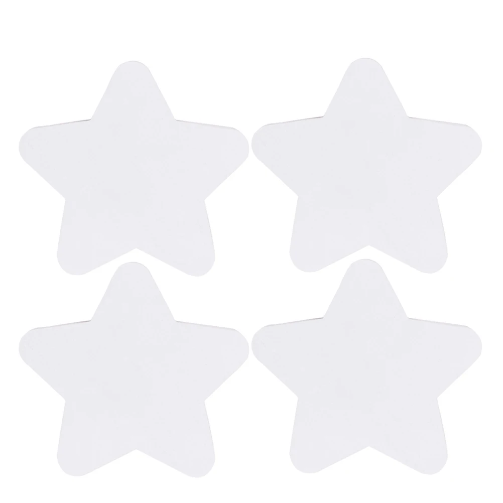 4 قطع من لوحات قماش القطنية على شكل نجمة لوحات رسم صغيرة لمستلزمات فنية زيت الأكريليك مجموعة ديكور الهالوين #1