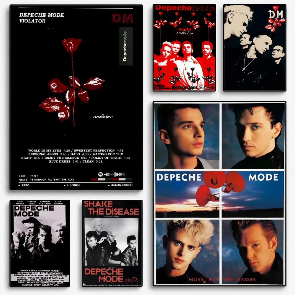 D-Depeche M-Mode Band Poster Room Home Decoration Interior Wall Art Printing Garage Posters Gift