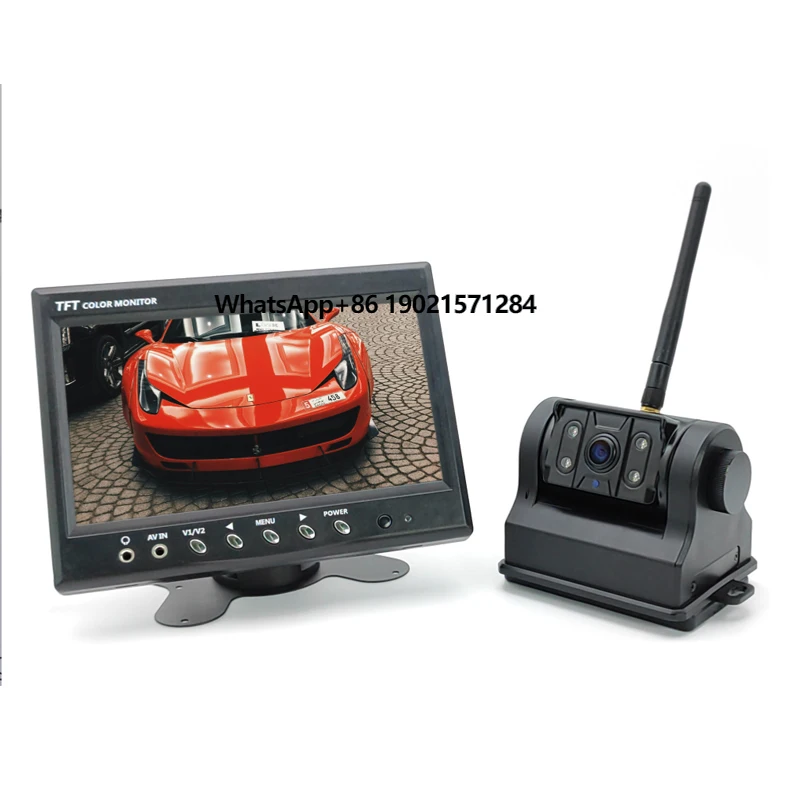 

Firecore HX-9002 Wireless 7 Inch TFT LCD Monitor Magnetic WIFI APP Wireless Reverse Camera System Cars Trucks Night Vision Car