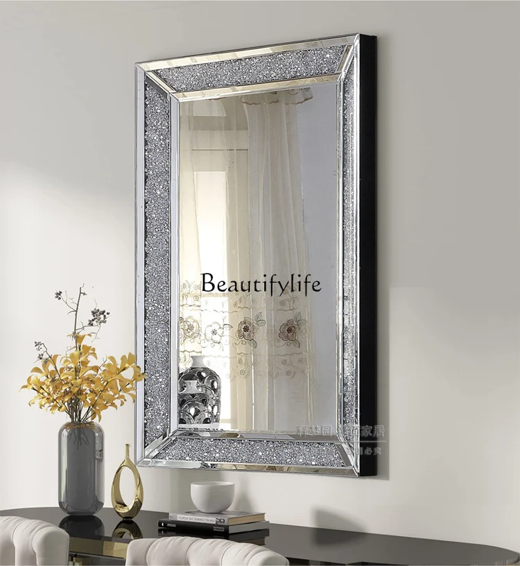 Modern Bathroom Mirror Rectangular Home Wall-Mounted Washroom Vanity Mirror Dressing Mirror