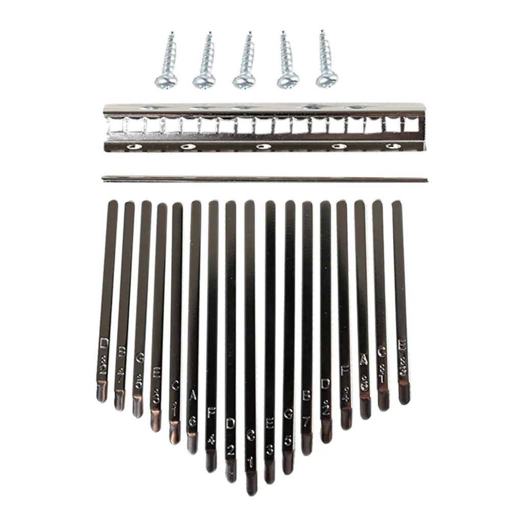 Kalimba Key Steel Thumb Piano 17 Keys w/ Screw for Kalimba DIY Replacement Parts