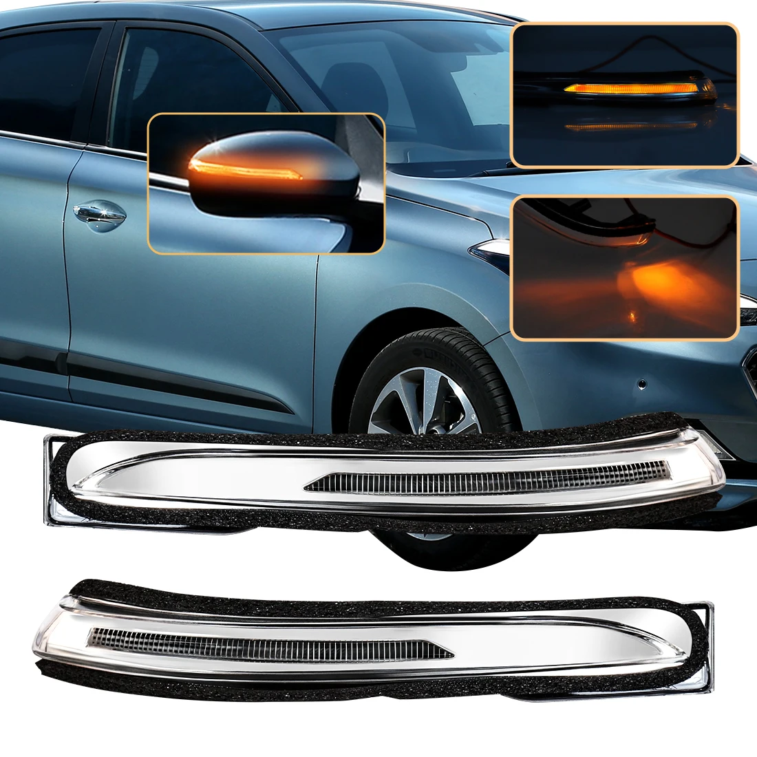 87613-B4000 Car Rearview Mirror Light For Hyundai Santa Fe i10 2014 2015 2016 2017 Front LED Turn Signal Side Blink Flasher Lamp