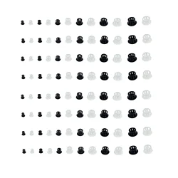 50pcs/set Hole Plugs Black/White 5/6/8/10/12/13/14mm Nylon Snap-on Dust Cover Tube Flat Cap Plugging Pipe Furniture Screw Hole