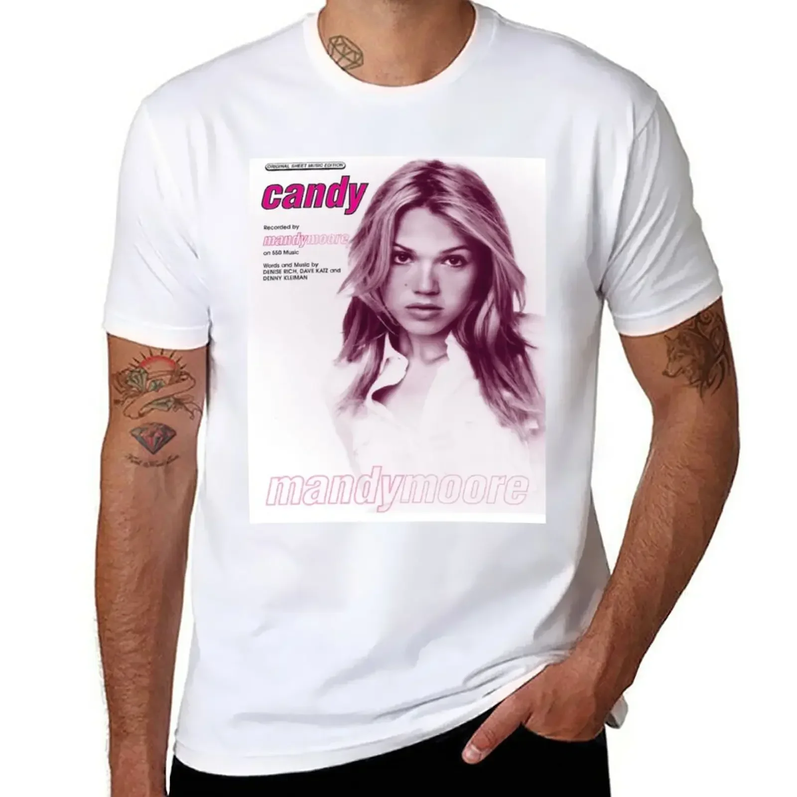 T-Shirt Hip-Hélicoptère Classique pour Homme, Vêtement Surdimensionné, Style Harajuku, Mandy Moore