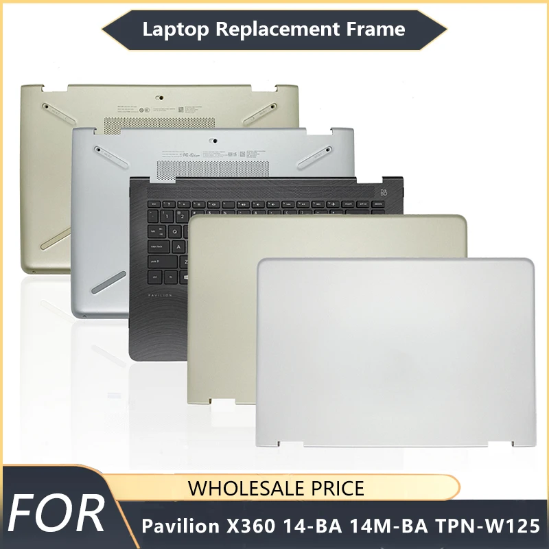 

NEW For HP Pavilion X360 14-BA 14M-BA TPN-W125 Laptop Frames LCD Back Cover Front Bottom Case keyboard US