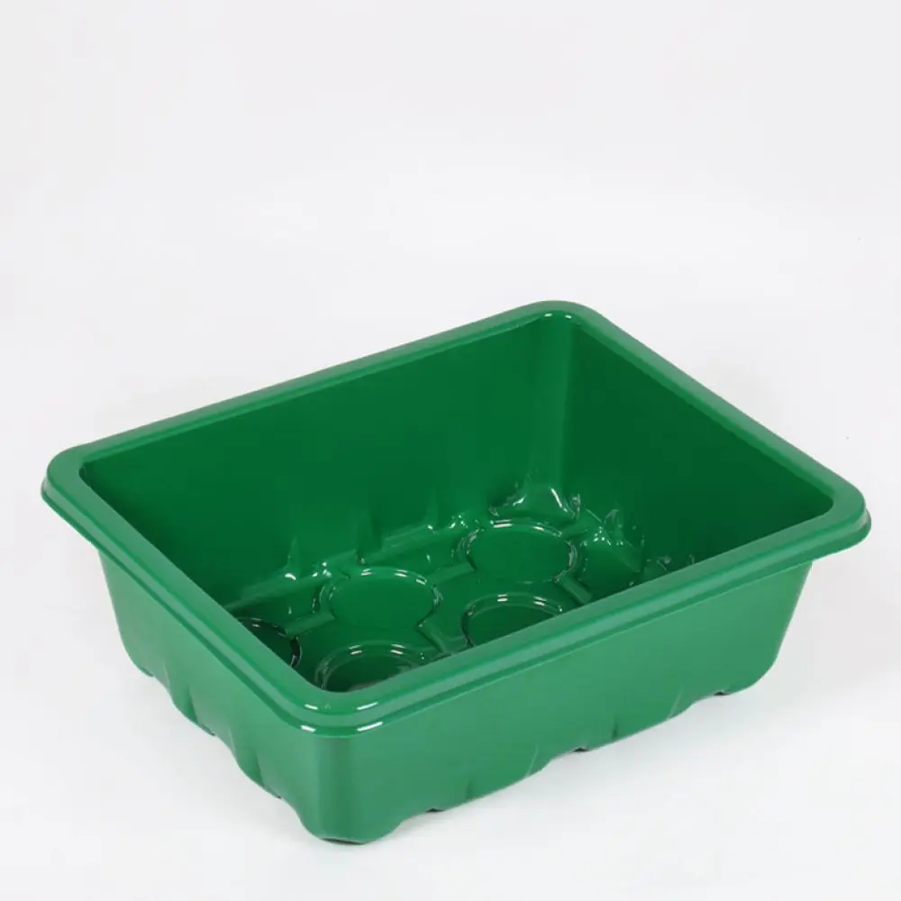 Seedling Nursery Tray Set With Humidity Control Dome Plastic Propagation Planter Box For Flowers Herbs Growing