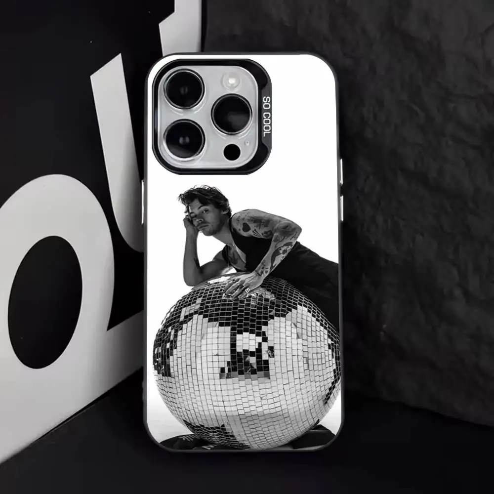 H-HaRRyS singer Styles-s For iPhone 17,16,15,14,13,12,11,Pro,Max,Plus,E,Air,Mini Anti Fall Black Matte Hard Bumper Phone Case - view 3