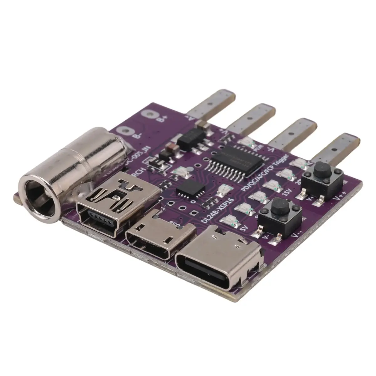 DT928~Type-C PD3.1 Fast Charging 4-Wire Test Board Voltage Meter Deceiver 140W Charger Aging Tool for DL24 Load Tester