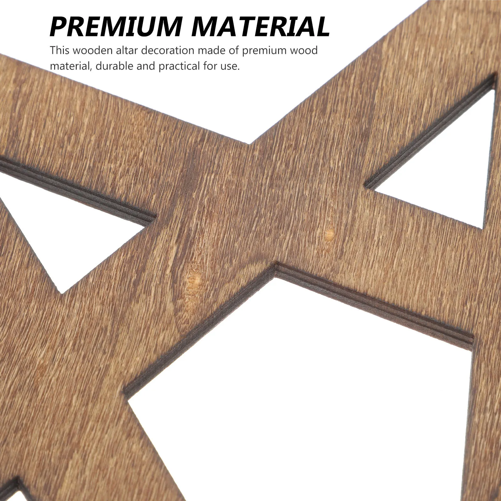 

Wooden Pentacle Carving Retro Altar Decoration For Yoga Ceremony Ritual Home Decor Sacrifice Supply Household Ornament