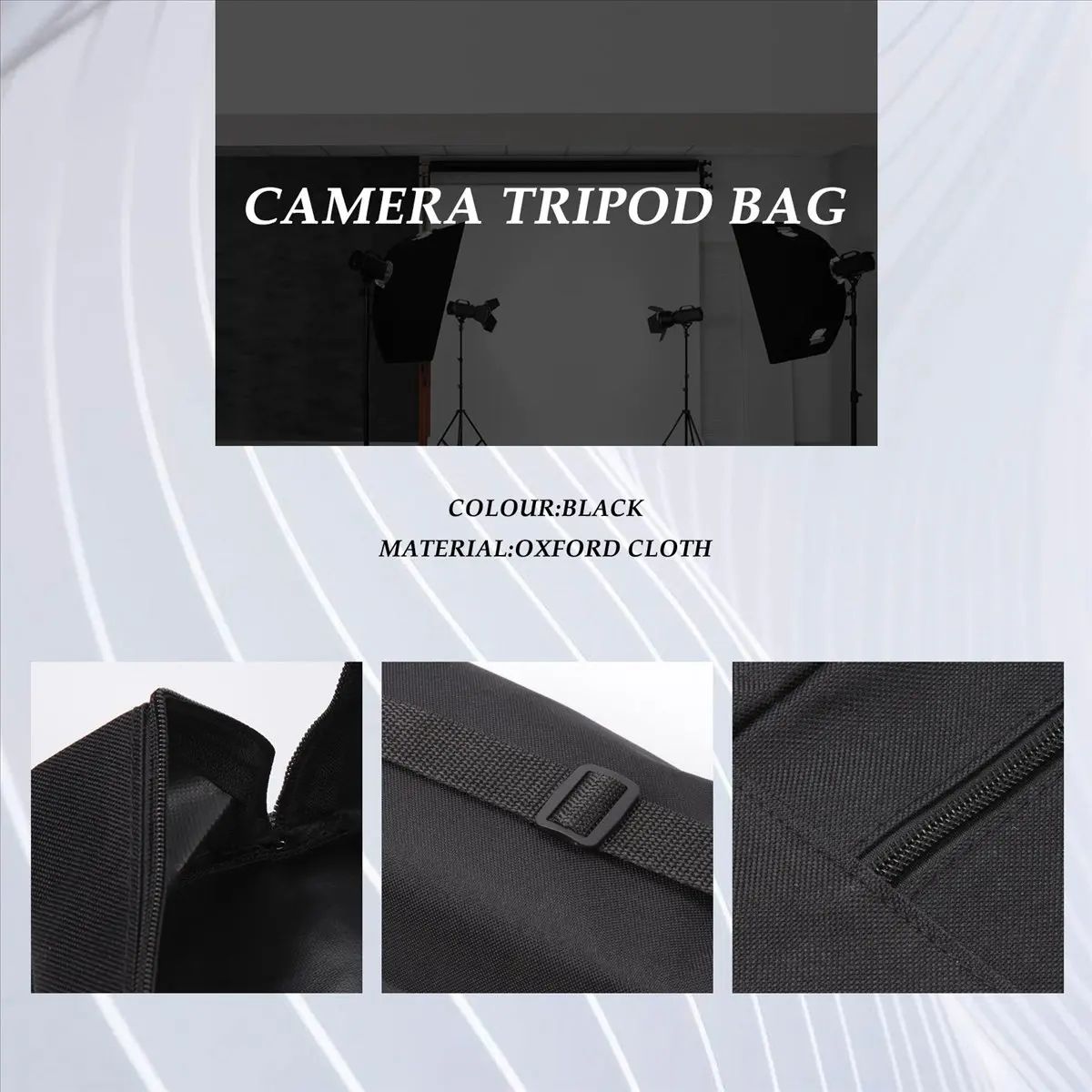 Thicken Tripod Carrying Handbag Shoulder Bag Photography Light Stand Umbrella Storage Case,10X10X110Cm-A56M