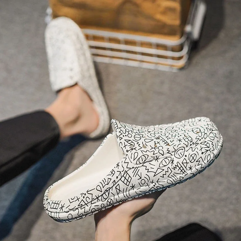Men's Outdoor Beach Slides - EVA Casual Flat Slippers_voghion.com